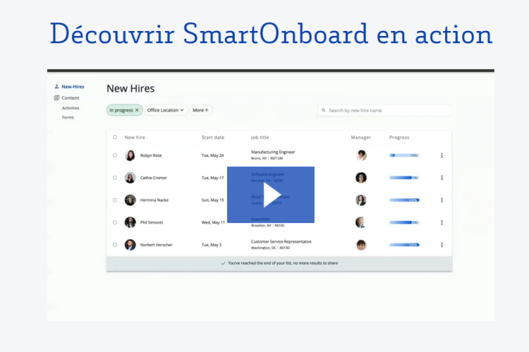  Découvrir SmartOnboard en action