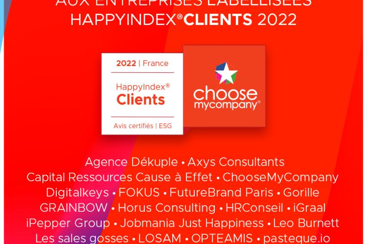 Palmarès HappyClients de ChooseMyCompany : Les entreprises championnes en matière de satisfaction client